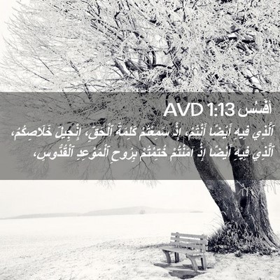Picture 02 - أفَسُس 1:13 AVD - ٱلَّذِي فِيهِ أَيْضًا - Bible Verse Picture