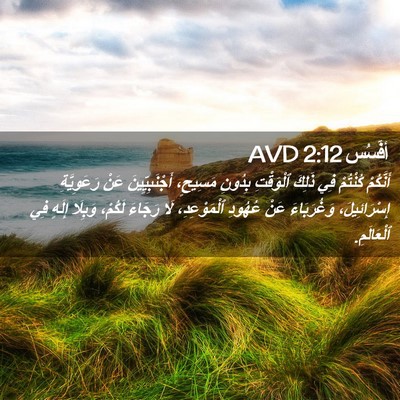 Picture 02 - أفَسُس 2:12 AVD - أَنَّكُمْ كُنْتُمْ فِي - Bible Verse Picture