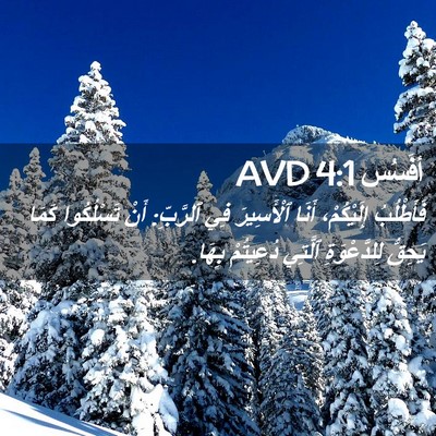 Picture 02 - أفَسُس 4:1 AVD - فَأَطْلُبُ إِلَيْكُمْ، - Bible Verse Picture