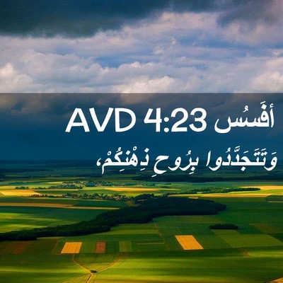 Picture 02 - أفَسُس 4:23 AVD - وَتَتَجَدَّدُوا بِرُوحِ - Bible Verse Picture