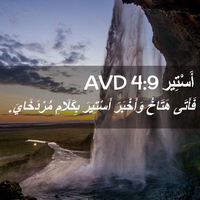 Picture 02 - أَسْتِير 4:9 AVD - فَأَتَى هَتَاخُ - Bible Verse Picture