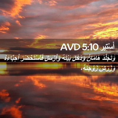 Picture 02 - أَسْتِير 5:10 AVD - وَتَجَلَّدَ هَامَانُ - Bible Verse Picture