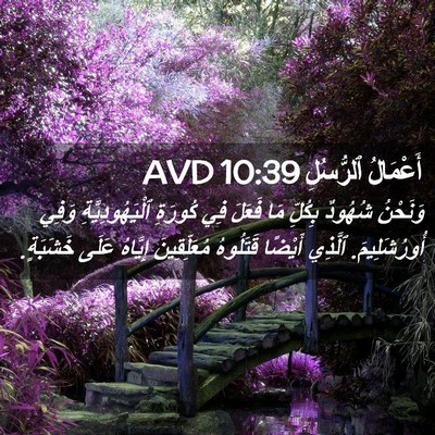 Picture 02 - أَعْمَالُ ٱلرُّسُلِ 10:39 AVD - وَنَحْنُ شُهُودٌ بِكُلِّ - Bible Verse Picture