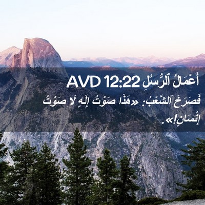 Picture 02 - أَعْمَالُ ٱلرُّسُلِ 12:22 AVD - فَصَرَخَ ٱلشَّعْبُ: «هَذَا - Bible Verse Picture
