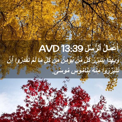Picture 02 - أَعْمَالُ ٱلرُّسُلِ 13:39 AVD - وَبِهَذَا يَتَبَرَّرُ - Bible Verse Picture