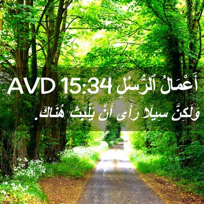 Picture 02 - أَعْمَالُ ٱلرُّسُلِ 15:34 AVD - وَلَكِنَّ سِيلَا رَأَى - Bible Verse Picture