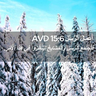 Picture 02 - أَعْمَالُ ٱلرُّسُلِ 15:6 AVD - فَٱجْتَمَعَ ٱلرُّسُلُ - Bible Verse Picture