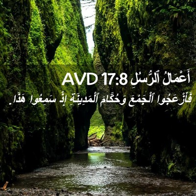 Picture 02 - أَعْمَالُ ٱلرُّسُلِ 17:8 AVD - فَأَزْعَجُوا ٱلْجَمْعَ - Bible Verse Picture