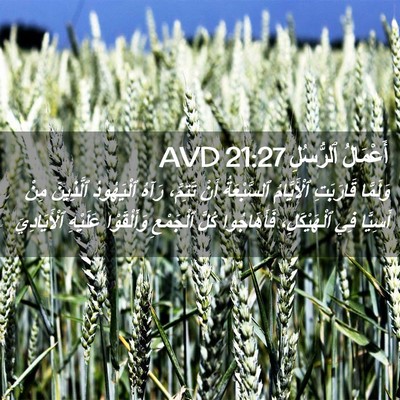 Picture 02 - أَعْمَالُ ٱلرُّسُلِ 21:27 AVD - وَلَمَّا قَارَبَتِ - Bible Verse Picture
