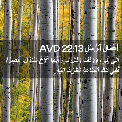 Picture 02 - أَعْمَالُ ٱلرُّسُلِ 22:13 AVD - أَتَى إِلَيَّ، وَوَقَفَ - Bible Verse Picture