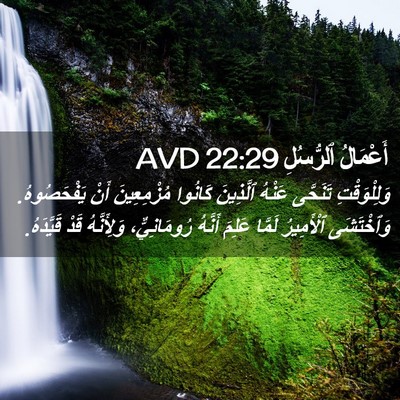 Picture 02 - أَعْمَالُ ٱلرُّسُلِ 22:29 AVD - وَلِلْوَقْتِ تَنَحَّى - Bible Verse Picture