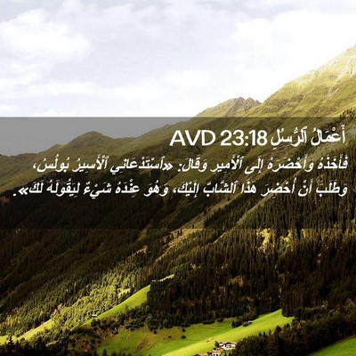 Picture 02 - أَعْمَالُ ٱلرُّسُلِ 23:18 AVD - فَأَخَذَهُ وَأَحْضَرَهُ - Bible Verse Picture