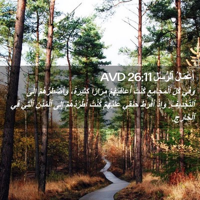 Picture 02 - أَعْمَالُ ٱلرُّسُلِ 26:11 AVD - وَفِي كُلِّ ٱلْمَجَامِعِ - Bible Verse Picture