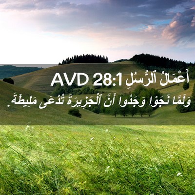 Picture 02 - أَعْمَالُ ٱلرُّسُلِ 28:1 AVD - وَلَمَّا نَجَوْا وَجَدُوا - Bible Verse Picture