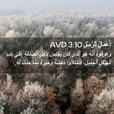 Picture 02 - أَعْمَالُ ٱلرُّسُلِ 3:10 AVD - وَعَرَفُوهُ أَنَّهُ هُوَ - Bible Verse Picture
