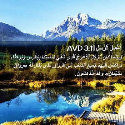Picture 02 - أَعْمَالُ ٱلرُّسُلِ 3:11 AVD - وَبَيْنَمَا كَانَ - Bible Verse Picture