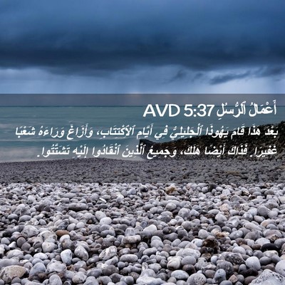Picture 02 - أَعْمَالُ ٱلرُّسُلِ 5:37 AVD - بَعْدَ هَذَا قَامَ - Bible Verse Picture