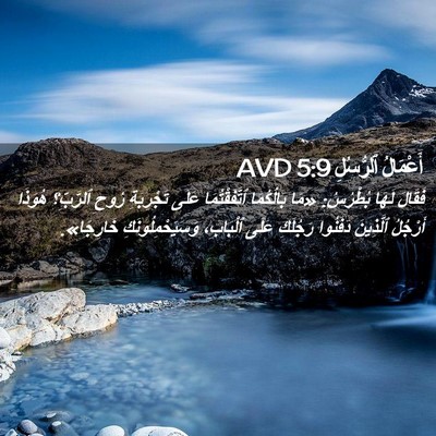 Picture 02 - أَعْمَالُ ٱلرُّسُلِ 5:9 AVD - فَقَالَ لَهَا بُطْرُسُ: - Bible Verse Picture