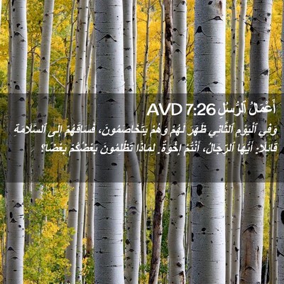 Picture 02 - أَعْمَالُ ٱلرُّسُلِ 7:26 AVD - وَفِي ٱلْيَوْمِ ٱلثَّانِي - Bible Verse Picture