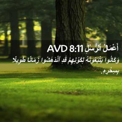 Picture 02 - أَعْمَالُ ٱلرُّسُلِ 8:11 AVD - وَكَانُوا يَتْبَعُونَهُ - Bible Verse Picture