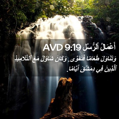 Picture 02 - أَعْمَالُ ٱلرُّسُلِ 9:19 AVD - وَتَنَاوَلَ طَعَامًا - Bible Verse Picture