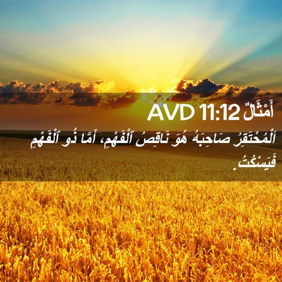 Picture 02 - أَمْثَالٌ 11:12 AVD - اَلْمُحْتَقِرُ صَاحِبَهُ - Bible Verse Picture