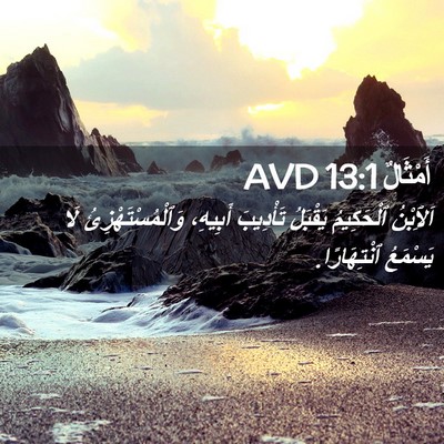 Picture 02 - أَمْثَالٌ 13:1 AVD - اَلِٱبْنُ ٱلْحَكِيمُ - Bible Verse Picture