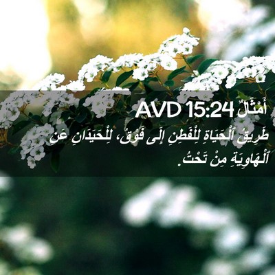 Picture 02 - أَمْثَالٌ 15:24 AVD - طَرِيقُ ٱلْحَيَاةِ - Bible Verse Picture
