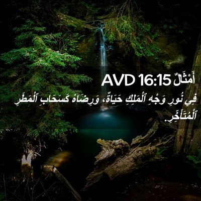 Picture 02 - أَمْثَالٌ 16:15 AVD - فِي نُورِ وَجْهِ ٱلْمَلِكِ - Bible Verse Picture