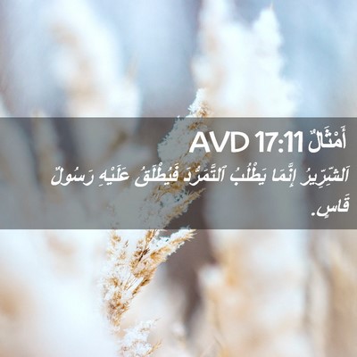 Picture 02 - أَمْثَالٌ 17:11 AVD - اَلشِّرِّيرُ إِنَّمَا - Bible Verse Picture