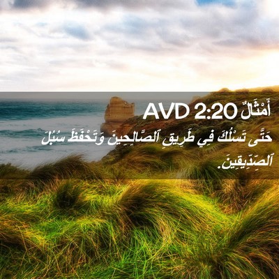 Picture 02 - أَمْثَالٌ 2:20 AVD - حَتَّى تَسْلُكَ فِي - Bible Verse Picture