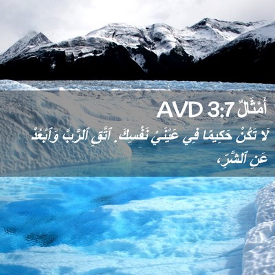 Picture 02 - أَمْثَالٌ 3:7 AVD - لَا تَكُنْ حَكِيمًا فِي - Bible Verse Picture