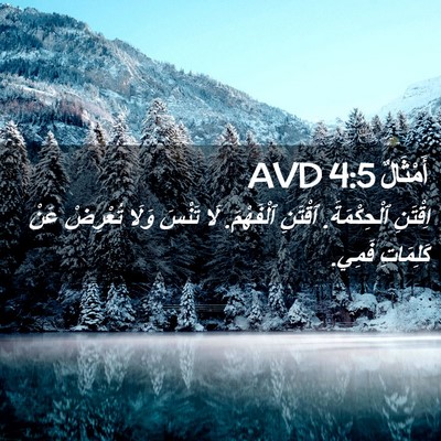 Picture 02 - أَمْثَالٌ 4:5 AVD - اِقْتَنِ ٱلْحِكْمَةَ. - Bible Verse Picture