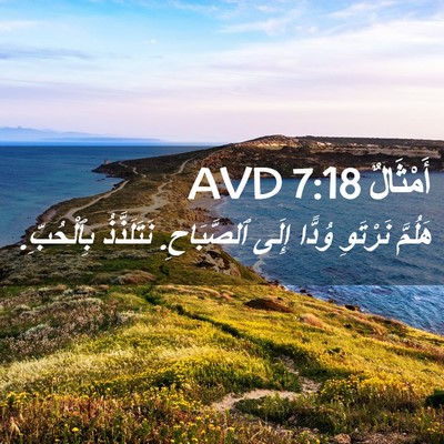 Picture 02 - أَمْثَالٌ 7:18 AVD - هَلُمَّ نَرْتَوِ وُدًّا - Bible Verse Picture