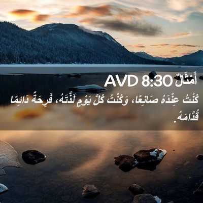 Picture 02 - أَمْثَالٌ 8:30 AVD - كُنْتُ عِنْدَهُ صَانِعًا، - Bible Verse Picture