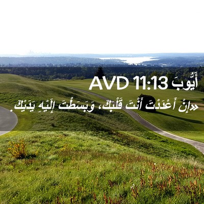 Picture 02 - أَيُّوبَ 11:13 AVD - «إِنْ أَعْدَدْتَ أَنْتَ - Bible Verse Picture