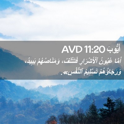 Picture 02 - أَيُّوبَ 11:20 AVD - أَمَّا عُيُونُ - Bible Verse Picture