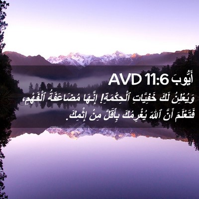 Picture 02 - أَيُّوبَ 11:6 AVD - وَيُعْلِنُ لَكَ - Bible Verse Picture