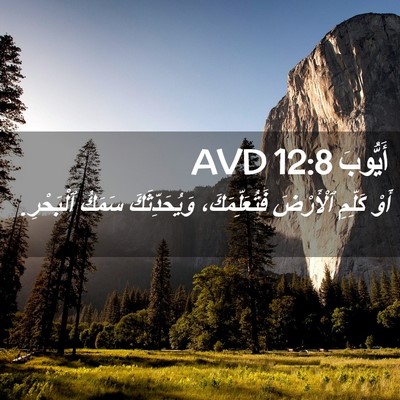 Picture 02 - أَيُّوبَ 12:8 AVD - أَوْ كَلِّمِ ٱلْأَرْضَ - Bible Verse Picture
