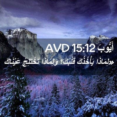 Picture 02 - أَيُّوبَ 15:12 AVD - «لِمَاذَا يَأْخُذُكَ - Bible Verse Picture