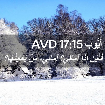 Picture 02 - أَيُّوبَ 17:15 AVD - فَأَيْنَ إِذًا آمَالِي؟ - Bible Verse Picture