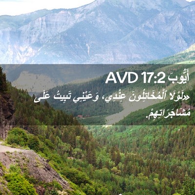 Picture 02 - أَيُّوبَ 17:2 AVD - «لَوْلَا ٱلْمُخَاتِلُونَ - Bible Verse Picture