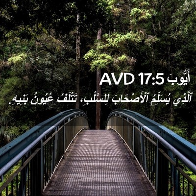 Picture 02 - أَيُّوبَ 17:5 AVD - ٱلَّذِي يُسَلِّمُ - Bible Verse Picture