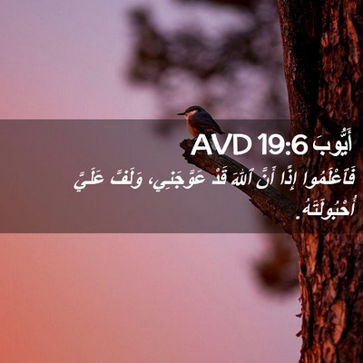 Picture 02 - أَيُّوبَ 19:6 AVD - فَٱعْلَمُوا إِذًا أَنَّ - Bible Verse Picture