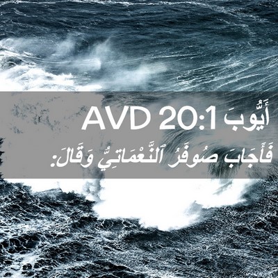 Picture 02 - أَيُّوبَ 20:1 AVD - فَأَجَابَ صُوفَرُ - Bible Verse Picture