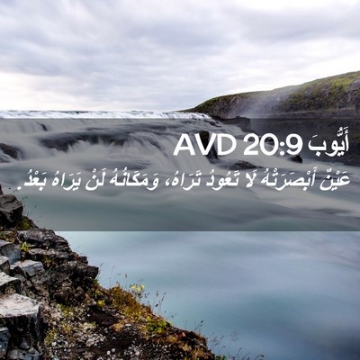 Picture 02 - أَيُّوبَ 20:9 AVD - عَيْنٌ أَبْصَرَتْهُ لَا - Bible Verse Picture