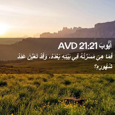 Picture 02 - أَيُّوبَ 21:21 AVD - فَمَا هِيَ مَسَرَّتُهُ فِي - Bible Verse Picture