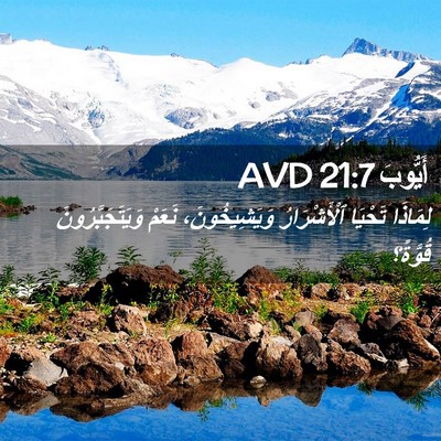 Picture 02 - أَيُّوبَ 21:7 AVD - لِمَاذَا تَحْيَا - Bible Verse Picture