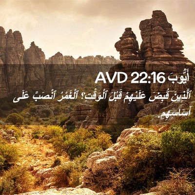 Picture 02 - أَيُّوبَ 22:16 AVD - ٱلَّذِينَ قُبِضَ - Bible Verse Picture