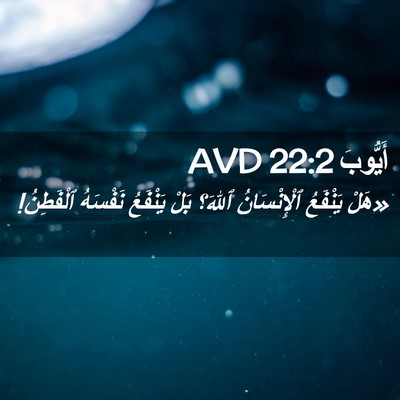 Picture 02 - أَيُّوبَ 22:2 AVD - «هَلْ يَنْفَعُ - Bible Verse Picture